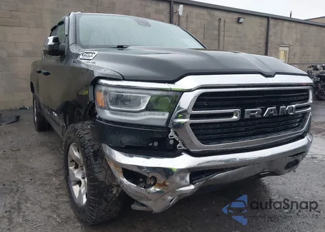 2021 Ram 1500 Big Horn z USA, uszkodzony, nr VIN 1C6SRFBT6MN526514